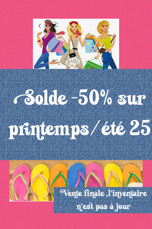 50% de rabais sur les vêtements printemps été 2025