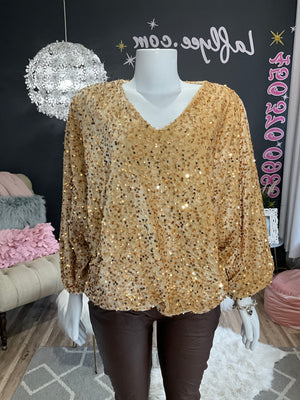 Ah25,9nov Haut or en velours et paillettes