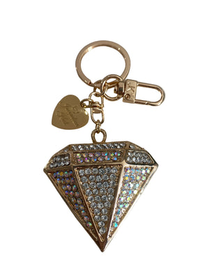 Porte-clé doré avec cristaux iridescents JKKC178.GOPK