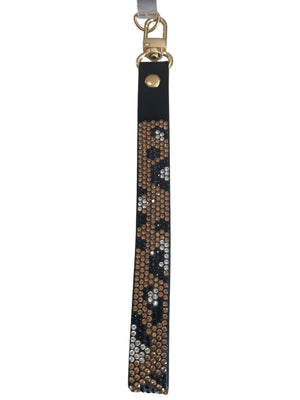 Sangle de poignet pour cellulaire avec cristaux leopards JKL115.LEPGO