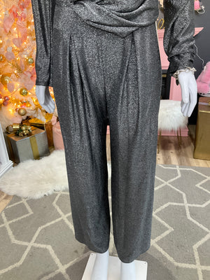 Ah25,116nov Pantalon argenté