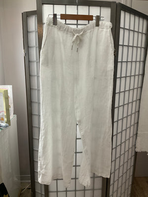 Pe25,143mars Pantalon de lin blanc cassé angela Mara