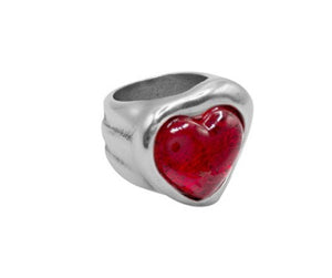 Ciclon bague Romance rouge 63