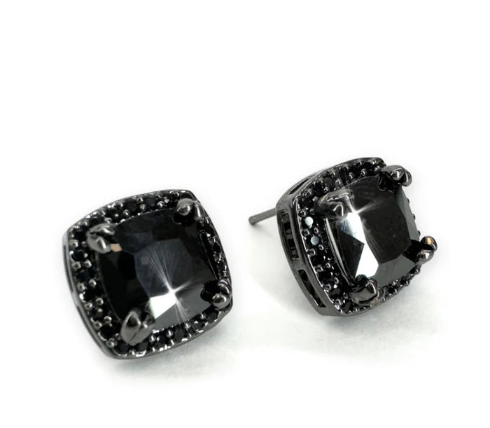 Boucle d'oreilles cristal noir de Jacqueline Kent JKE571.BK