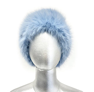 Bandeau en fausse fourrure bleu Jacqueline Kent JKFH101.BL