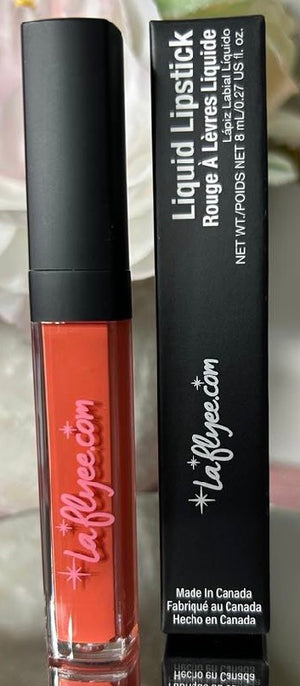 Laflyee - Rouge à lèvres liquide longue tenue Wicked Coral
