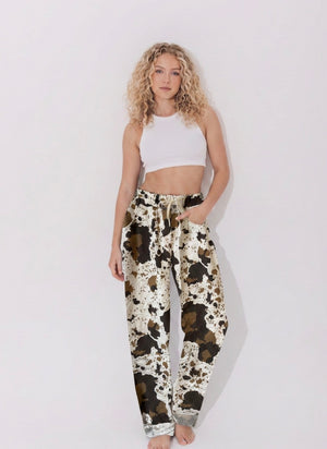 Ah26,107aout Pantalon à motif peau de vache