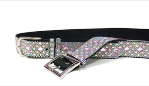Ceinture de Jacqueline Kent en cristal rose flamingo pink JKBT101.PK