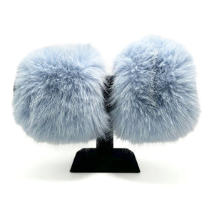 Manchette en fausse fourrure bleu Jacqueline Kent JKFC103.BL