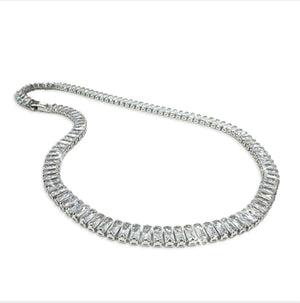 Collier tennis argent et cristaux clairs de Jacqueline Kent JKN669.SI