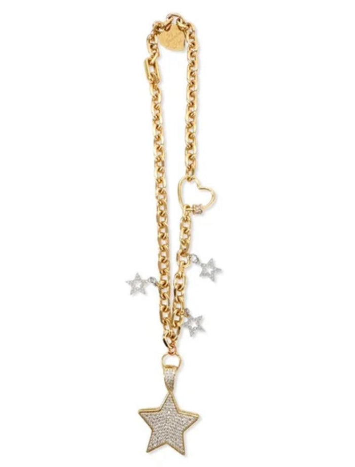 Collier doré 3 en 1 avec etoiles Jacqueline Kent jkn711.go