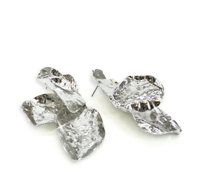 Boucle d'oreilles petales argents JKE572.SI