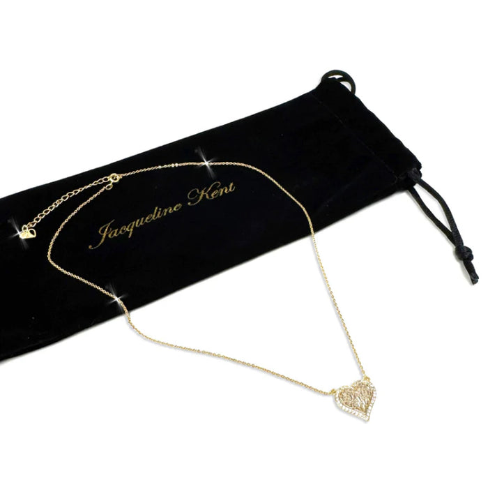 Collier Jacqui doré avec coeur JKN695.GO