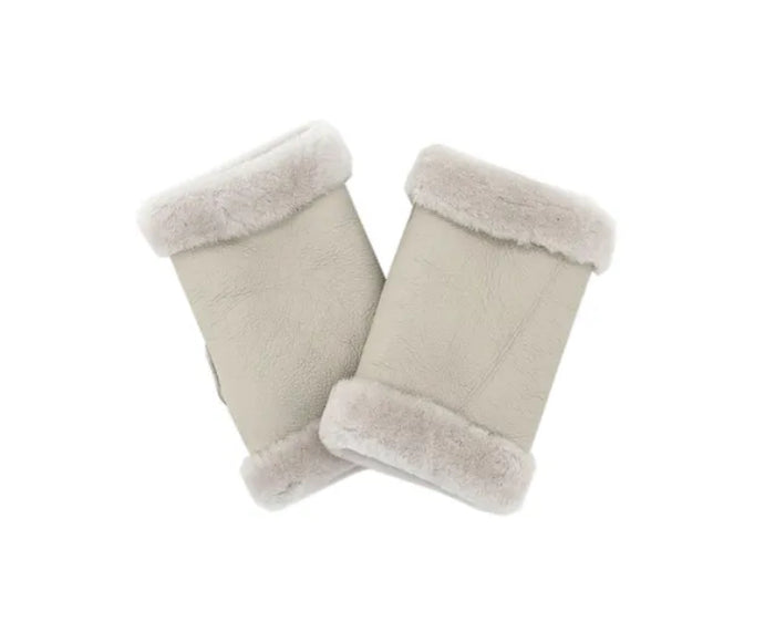 MMC95 Gants sans doigts en mouton beige Mitchie's GLMK01