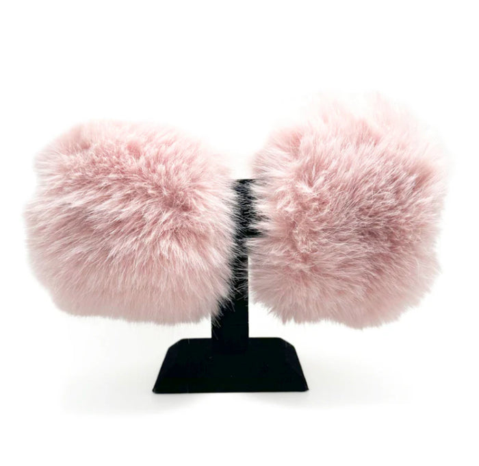 Manchette en fausse fourrure rose Jacqueline Kent JKFC103.LTPK