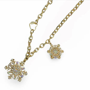 Collier doré 3 en 1  avec flocons de neige Jacqueline Kent JKN711.GOAB
