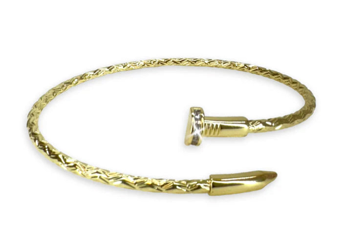 Bracelet clou doré empilable JKB426.GO