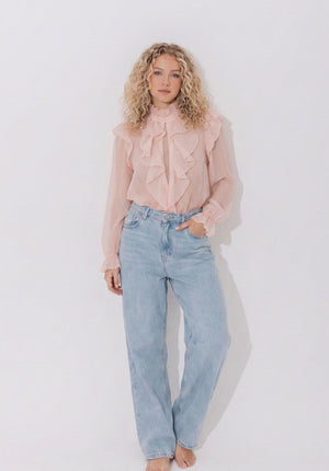 Ah26,2aout Chemisier rose blush