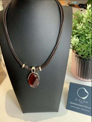 Ciclon collier Vega marron 52