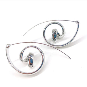 Boucle d'oreilles argent swirl de Jacqueline Kent JKE523.SI