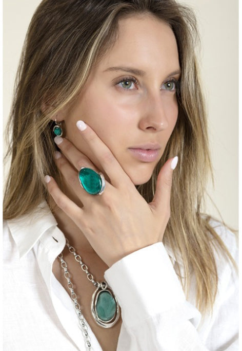 Ciclon Bague Rita turquoise 88