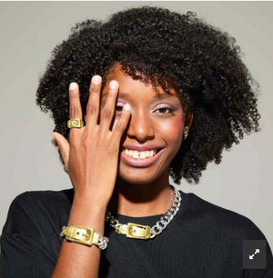 Bague en metal or Cynthia Ciclon 217