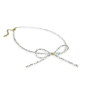 Collier argent et doré et petite boucle de Jacqueline Kent JKN679.SI