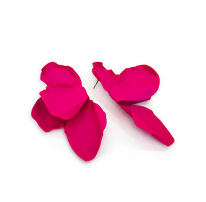 Boucle d'oreilles petales fuschia de Jacqueline Kent JKE572.PK