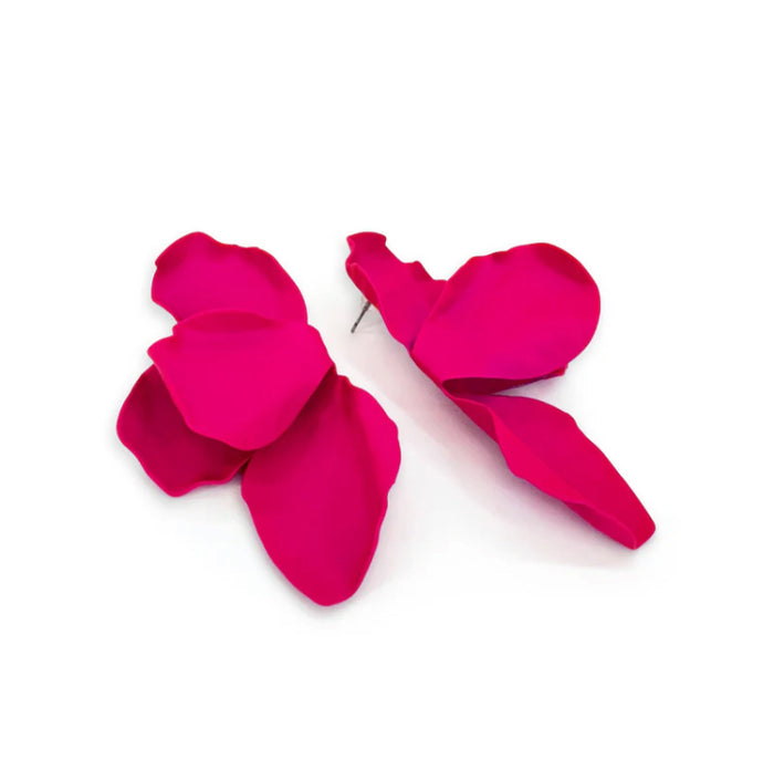 Boucle d'oreilles petales fuschia de Jacqueline Kent JKE572.PK