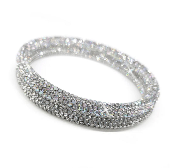 Bracelet argenté entouré de cristaux JKB391.SI