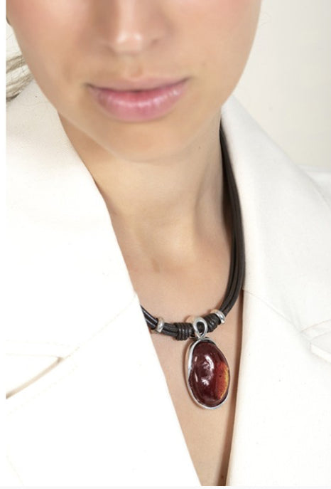 Ciclon collier Vega marron 52