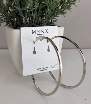 Merx 1 anneaux en rhodium