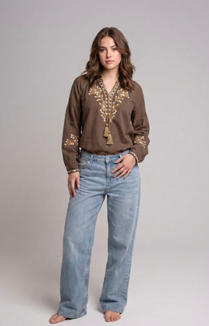 Ah26,10aout Blouse brune