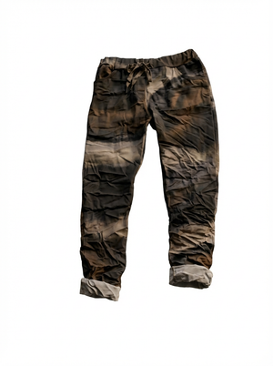 Pe26,106janv Pantalon brun,noir beige taille unique