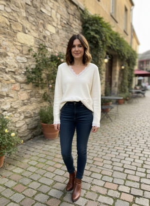 Pe26,19fev Haut crème avec p’tit coeur