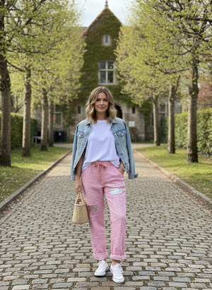 Pe26,133fev Pantalon rose