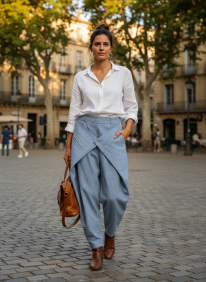 Pe26,107mars Pantalon jeans rayé