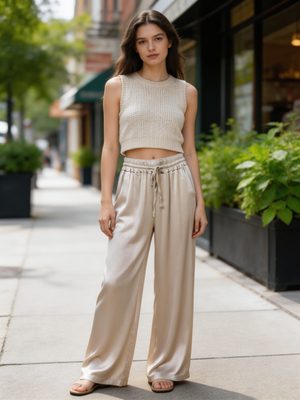 Pe26,110mars Pantalon beige