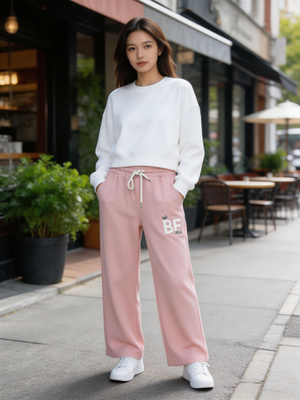 Pe26,127mars Pantalon rose pierre