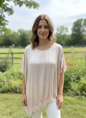 Pe26,40mai Haut rose pale satiné