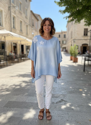 Pe26,4juin Haut tencel pâle délavé
