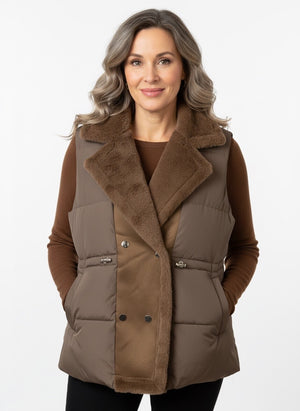 Ah26,308aout Veste (doudoune)brune