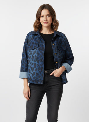 Ah26,301sept Jacquet jeans imprimés léopard