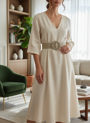 Ceinture élastique dorée